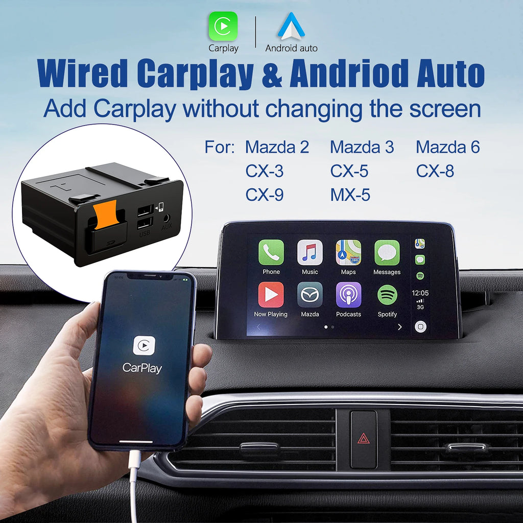 Car Video Interface Rear View Camera Mirror Link Multimedia Android Auto Wireless Carplay