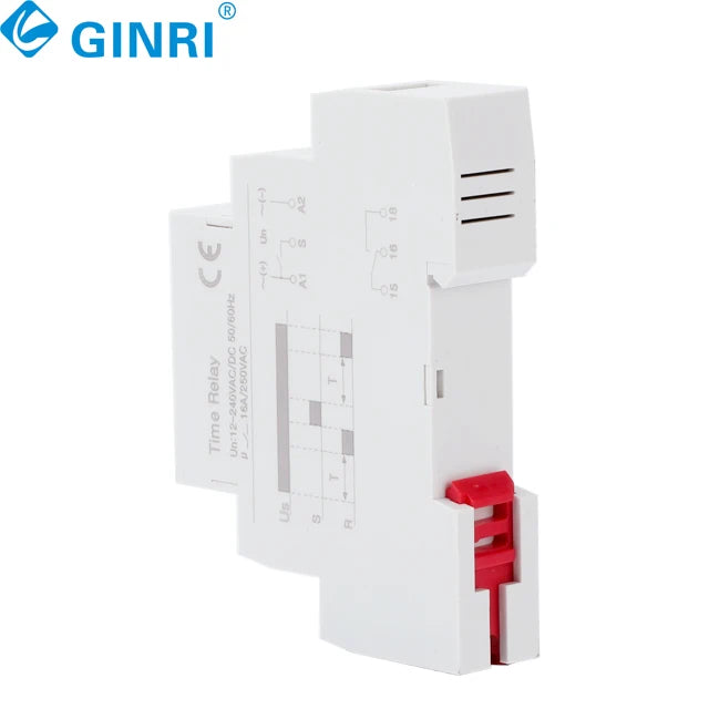 3PCS Electronic Time Protection AC220v16A DIN Rail Mounting Timer On-Delay Time Relay