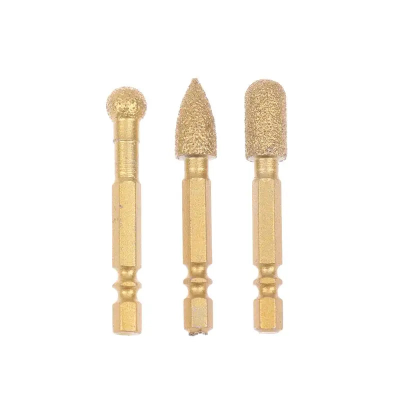 3/7pcs Grinding Head Tile Rotary File Polishing Head For Iron, Stainless Steel, Ceramic, Tile, Fits Drill