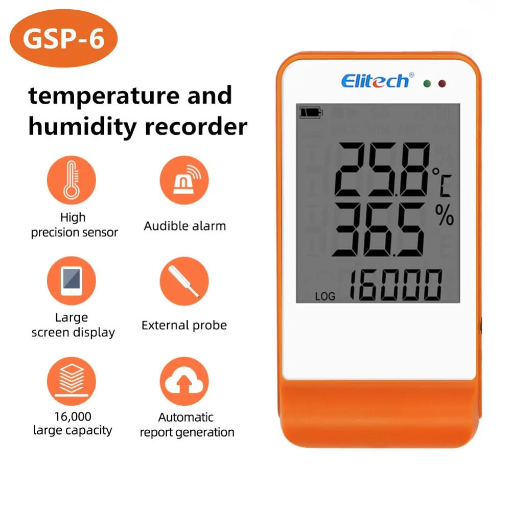 Temperature Humidity Data Logger RC-4/4HC/5/5+/GSP-6/GSP-6 Pro AB-10T/ Digital USB NTC Sensor High Precision Recorder