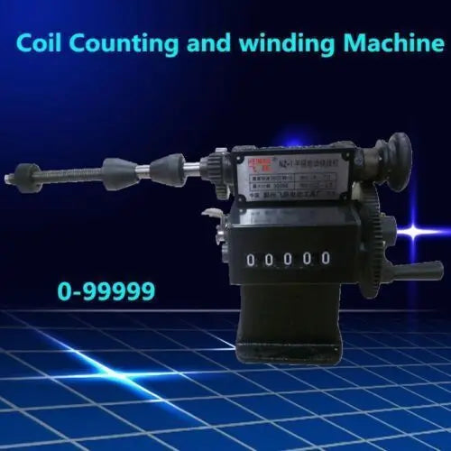 Manual Coil Winder Hand Operated Winding Machine Dual Purpose Counting 0 99999 For Electrical Projects