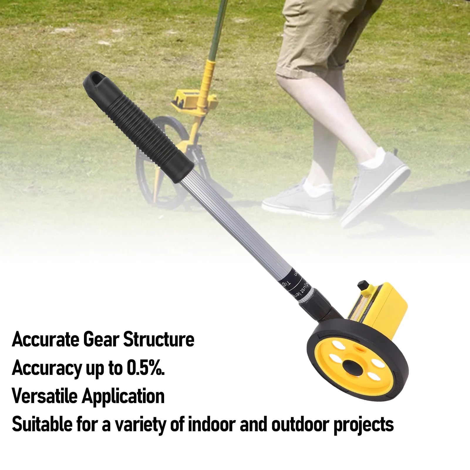 Distance Measuring Wheel Measuring Wheel Extendable Accurate Portable Metric Distance Rolling Measurement Wheel for Construction