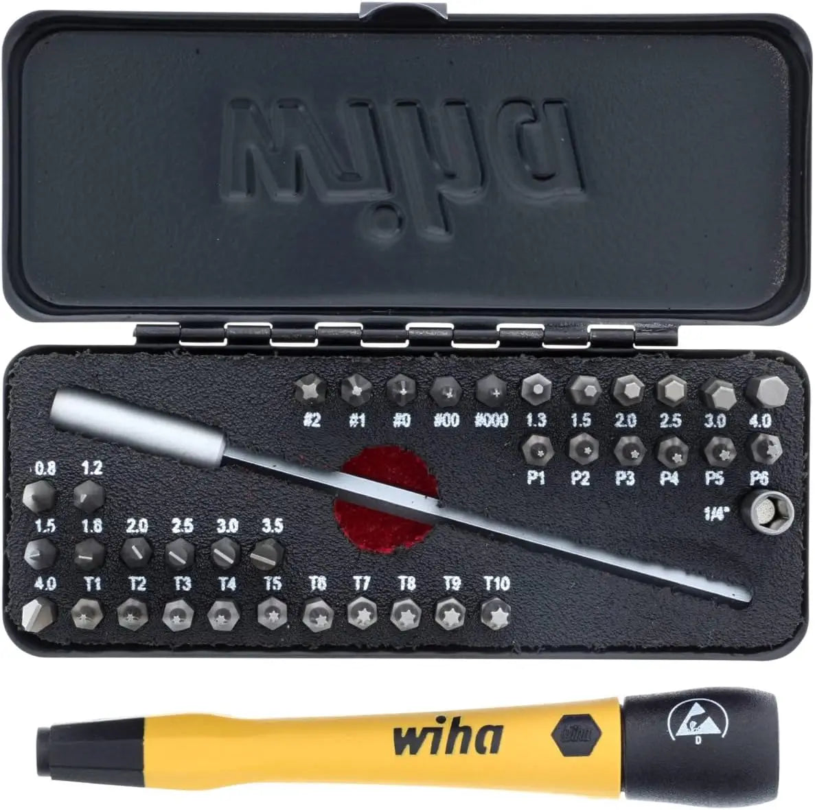 39-Piece ESD Safe Micro Bits Set with Go Box for Precision Tools
