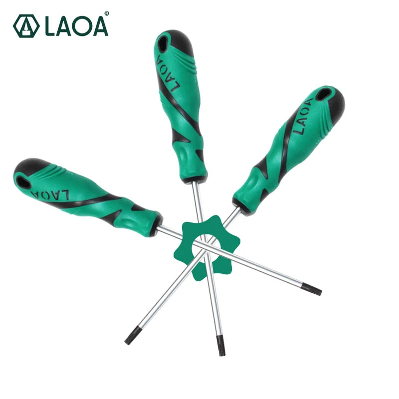 LAOA S2 Hex Torx Hexangular Screwdriver Bolt Driver Special ScrewdriversT6/T7/T8/T9/T10/T15/T20/T25/T30