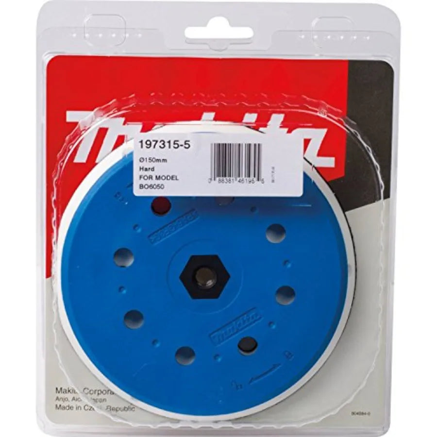 197315-5 6 Round Sanding Backing Pad Hook Loop Hard