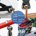 9 Inch Ear Clamp Pliers, Chrome Vanadium Steel Crimper Tool, Nail Remover, Pincer for Pipe Hose Clamps
