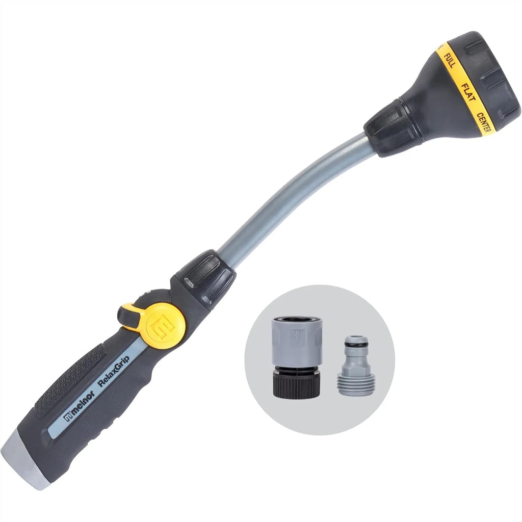 8-Pattern Watering Wand with Relax Grip, 15-Inch Adjustable Sprayer for Easy Garden Care