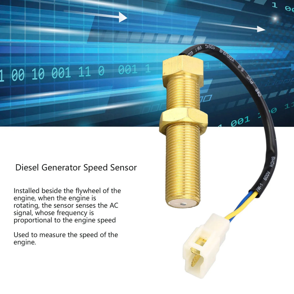 Magnetoelectric Speed Sensor  Generator Speed Sensor 2 Output Terminals IP44 Magnetoelectric Rotating Speed Sensor 50V