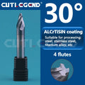 30 60 90 120 Degree 4 Flutes Chamfer Milling Cutter Spiral Carbide Corner Countersink Chamfering Mill Deburring Edges For Steel