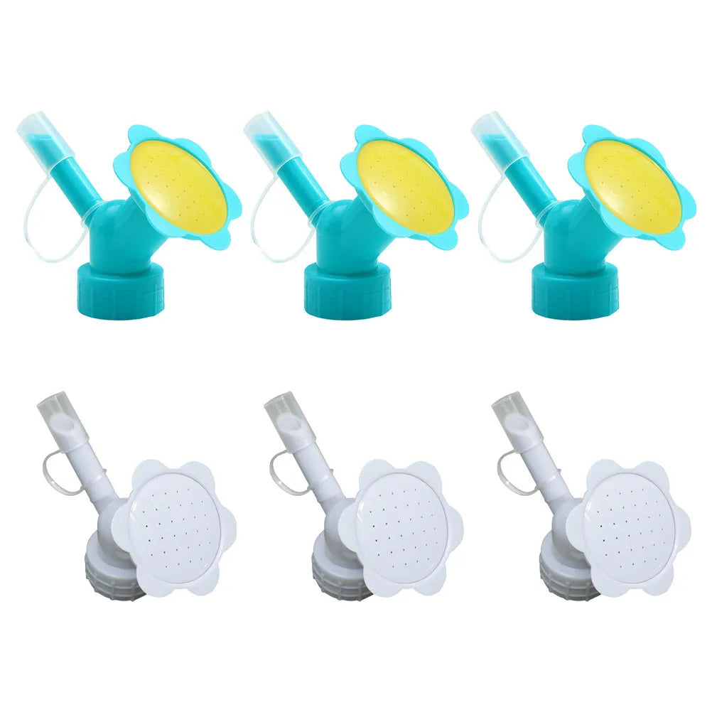 6Pcs Multipurpose Plastic Watering Pot Sprinkler Nozzles Flower Watering Tool Portable Garden Sprayer Accessories