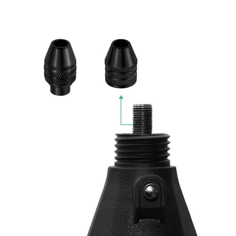 JIGONG chuck for tools M7x0.75 M8x0.75 chuck Universal mini grinding chuck 0.3 x3.2 mm collet adjustable electric grinding