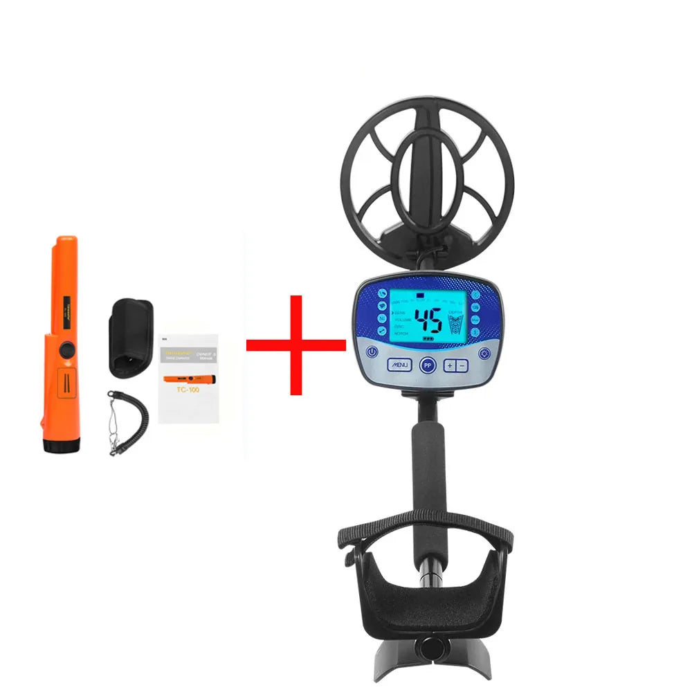 TX11MD990 Professional Underground Metal Detector 10.2 Inch Waterproof Coil High Sensitivity Hunter Finder Metal Finder Portable