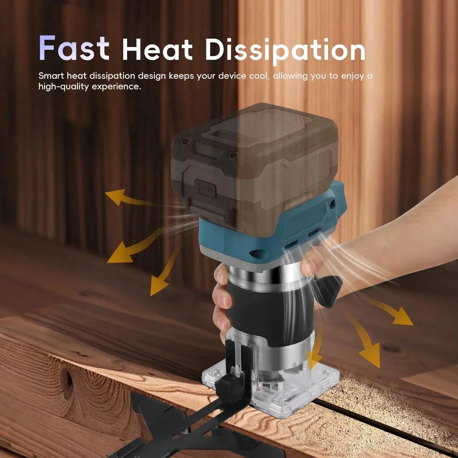 Makita DRT50 Cordless Trimmer Rechargeable Trimming Machine Brushless Slotting Tool Milling Woodwork Engraving Machine