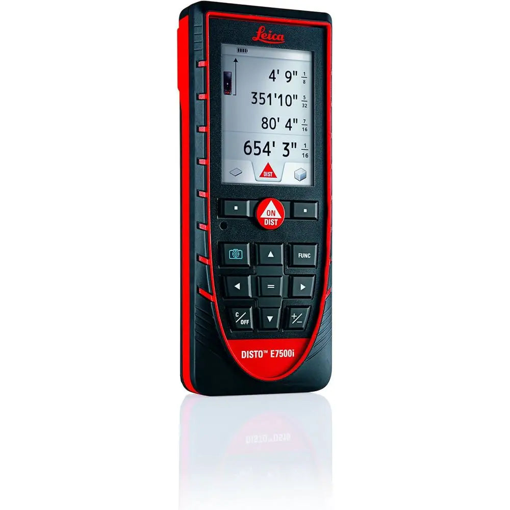 Laser Distance Measurer with Bluetooth & iPad Sketch App, 660t Model, Compact & Durable, Black/Red