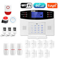 DYGSM Tuya Smart 4G+Wifi Home Security Alarm System Wireless Burglar Alarm System Smart Life App Control work with Alexa