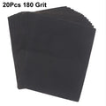 20Pcs Assorted Grit Sandpaper Wet Dry Abrasive Tools for Furniture Restoration Auto Car Repair Home DIY Wood Metal Finish