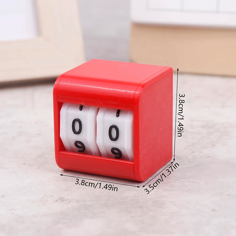 Plastic Counters Board Game Score Counter Life  Tabletop Foosball Scoring Device Billiards Scoring Counter Upgrades Black/Red