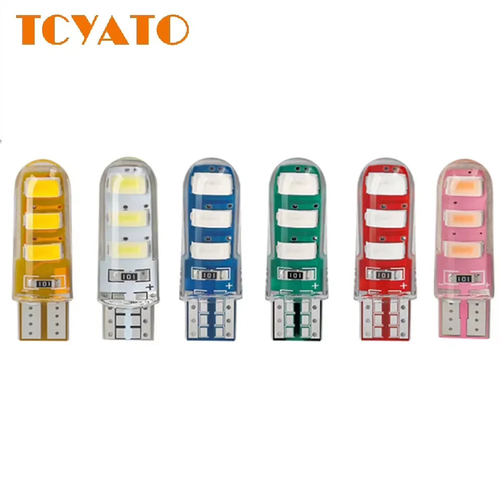 10pcs LED T10 Strobe Lights Car Lamp W5W Canbus Flashing Signal Bulbs For Car Width Light Stroboscopic Clearance Indicator 12V