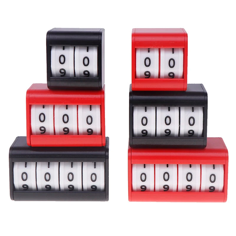 Plastic Counters Board Game Score Counter Life  Tabletop Foosball Scoring Device Billiards Scoring Counter Upgrades Black/Red