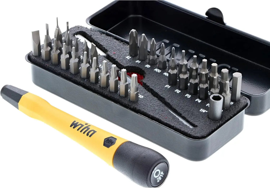 39-Piece ESD Safe Micro Bits Set with Go Box for Precision Tools