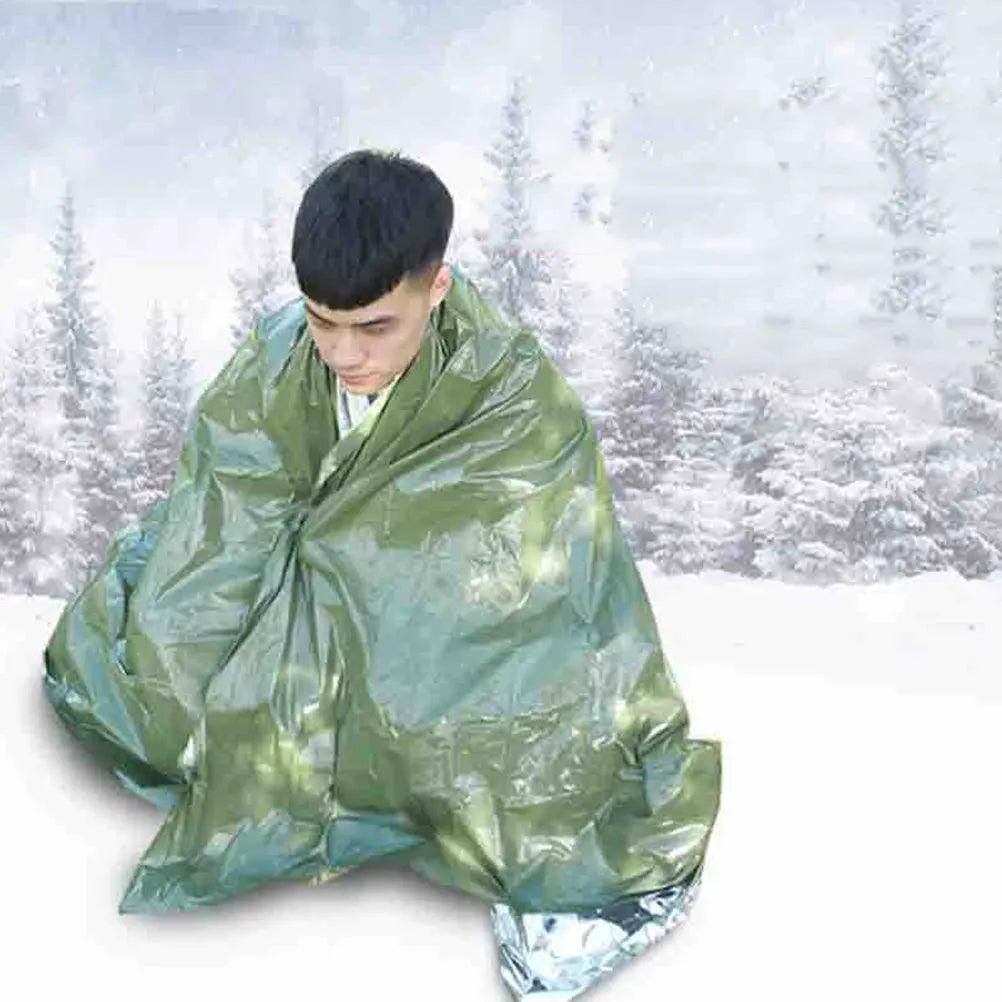 3Pcs Emergency Survival Blanket Outdoor Thermal Reflective Insulation Waterproof Camping Cover Emergency Blanket