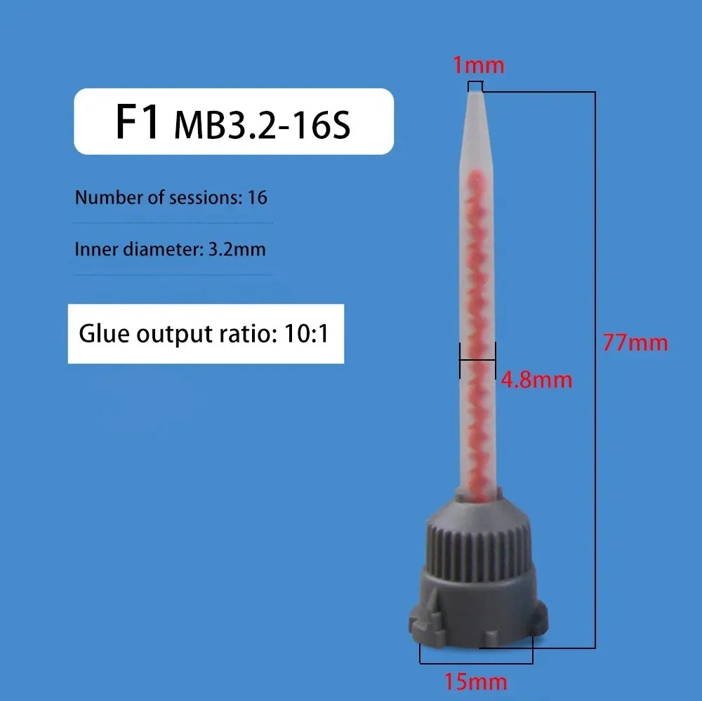 SY 1:1  10:1 MB Static mixing tube glue nozzle AB glue gun accessories Multi-model specifications are available