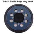 5-Inch 8-Hole Hook Loop Backing Pad for Orbital Sander, Compatible with Electric Polishers & Grinding Discs