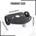 2WD Smart Robot Car Chassis Replacement High Friction Nonslip with Double Motors Base Easy Installation Intelligent Vehicle Part