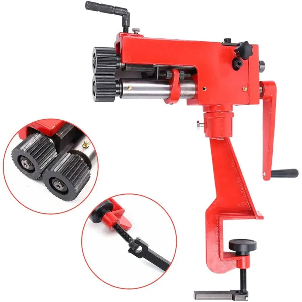 7-Inch Manual Sheet Metal Bender with 6 Dies for Bending, Beading, and Edging Metal Sheets