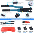 Upgraded Hydraulic Cable Railing Crimping Tool for 1/8" 5/32" 3/16" Stainless Steel Wire Rope with Cutter