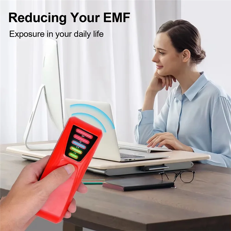 【ELEVATE LIFE】Meter EMF Detector Electrical With LED Light For Paranormal Investigations High Accuracy Equipment For Industrial