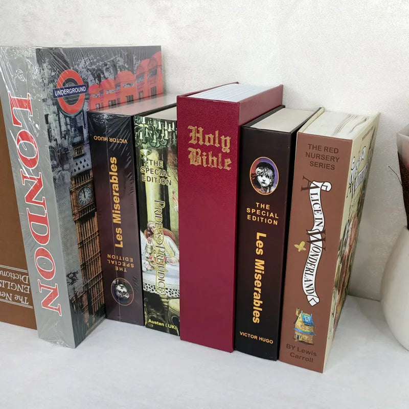 Hidden Safe Box Simulation Book Password Combination Key Lock Sight Secret Compartment Home Office Car Money Jewelry Phone Safes