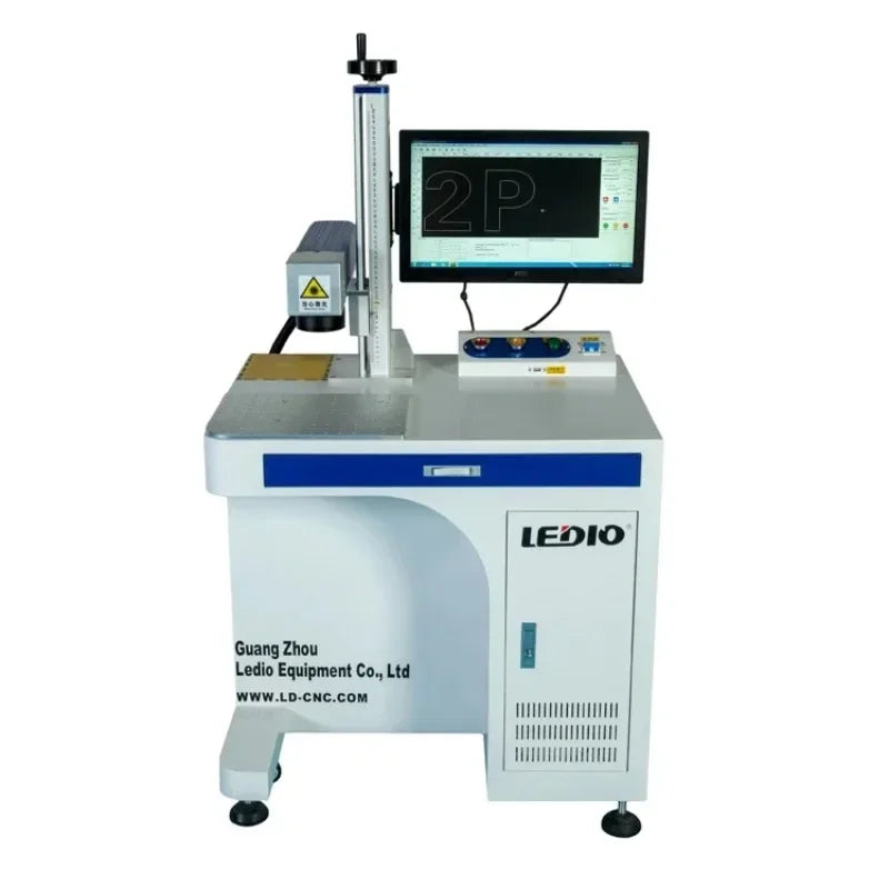 New Portle  30W Fiber lase Marking Machine Desktop Design Engraving Metal Plates Easy to Operate