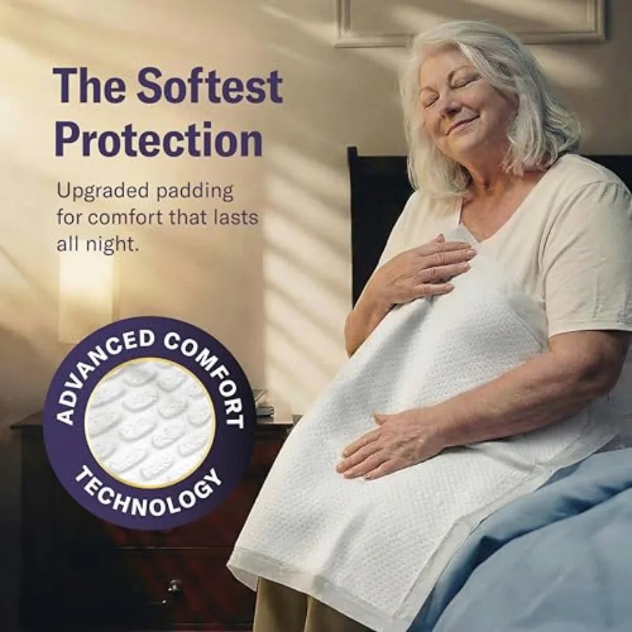 Chucks MAX+ Hospital Bed Pads Disposable Adult 36 x 36 Soft Breathable Incontinence Pads - XXX-Large Chux Pee Pads for Elderly