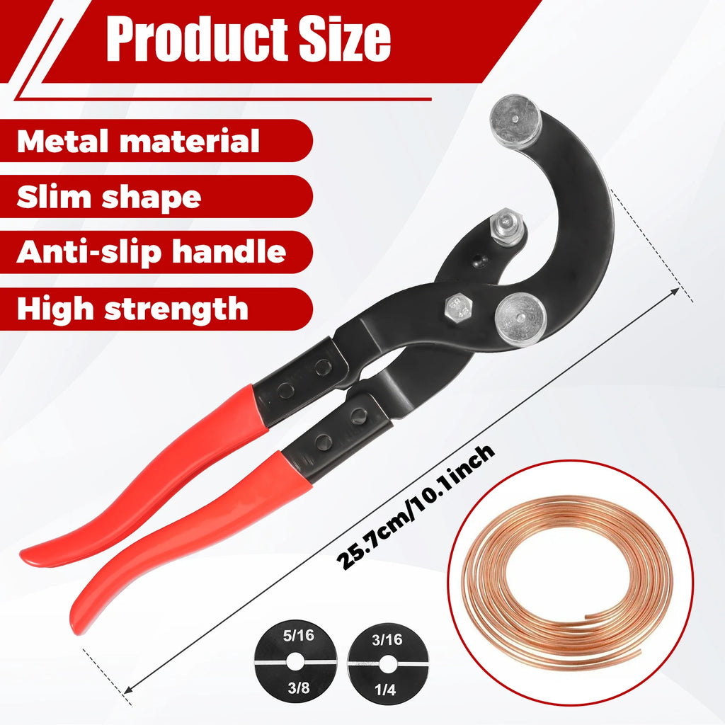 Tube Bender Pliers 3/16 inch 1/4 inch 5/16 inch 3/8 inch Brake Line Bender Versatile Pipe Bender Tool Efficient Tubing Bender