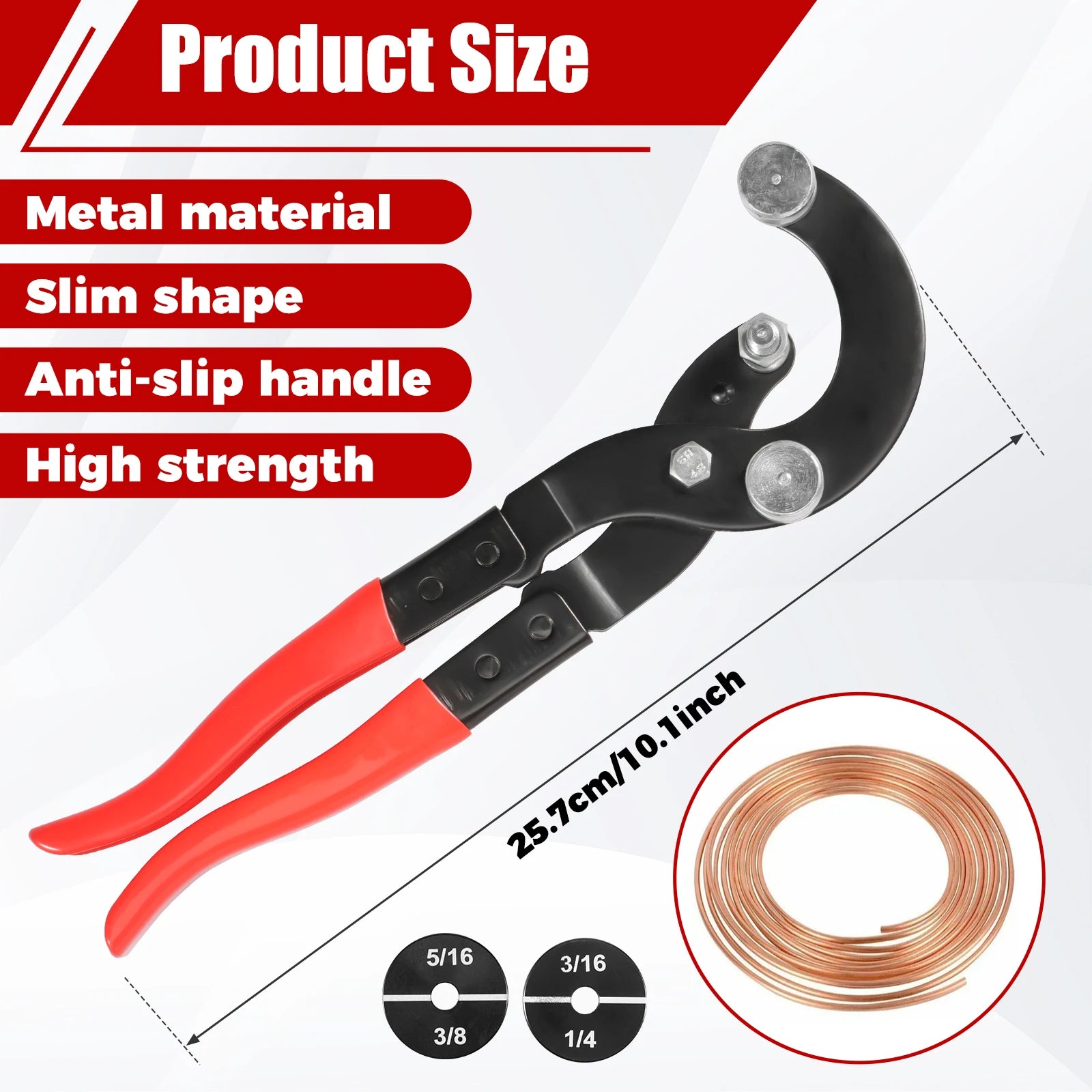 Tube Bender Pliers 3/16 inch 1/4 inch 5/16 inch 3/8 inch Brake Line Bender Versatile Pipe Bender Tool Efficient Tubing Bender