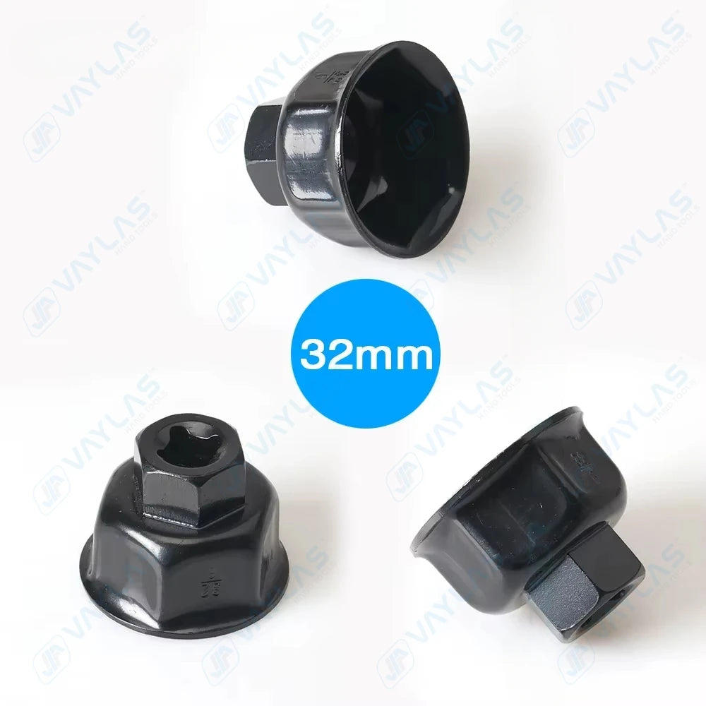 Oil Filter Wrench Cap Housing Removal Tool 6 Flutes 27MM 32MM 36MM 1/2" DRIVE