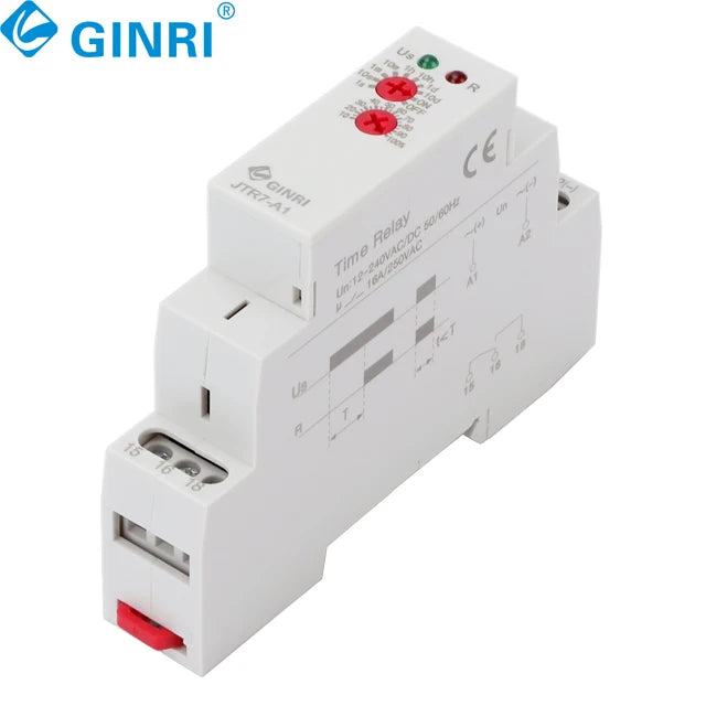 3PCS Electronic Time Protection AC220v16A DIN Rail Mounting Timer On-Delay Time Relay