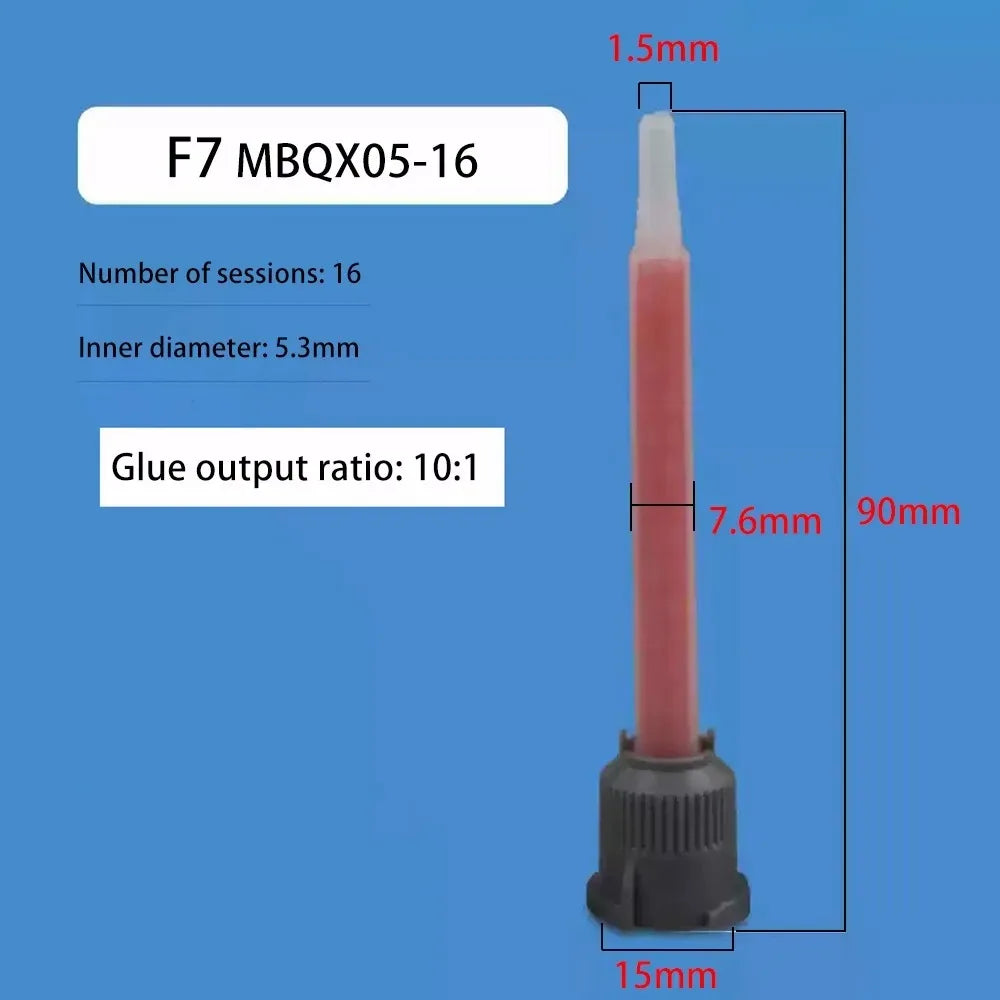 SY 1:1  10:1 MB Static mixing tube glue nozzle AB glue gun accessories Multi-model specifications are available
