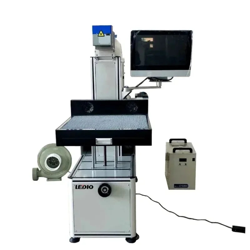 New Portle  30W Fiber lase Marking Machine Desktop Design Engraving Metal Plates Easy to Operate