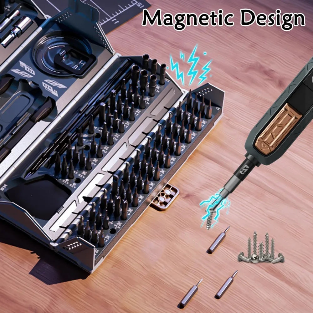 180-in-1 Precision Screwdriver Set, Magnetic Repair Tool Kit for iPhone Laptop Xbox