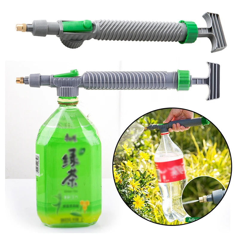 Adjustable Beverage Bottle Spray Watering Nozzle Watering Can Pressure Atomizing Nozzle Gardening Tools