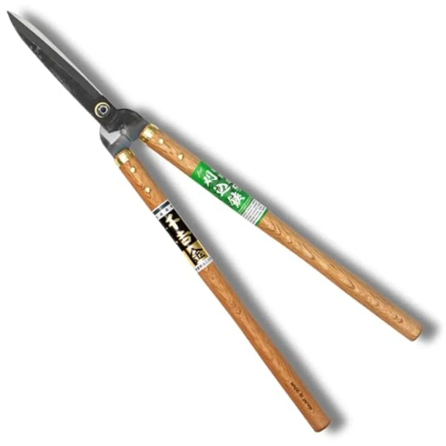 Fujiwara Japanese Hedge Shears 27.2 in 690 mm,Forged Garden Clippers with White Oak Handles, Precision Trimming Shears for Hedg