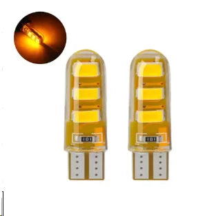 10pcs LED T10 Strobe Lights Car Lamp W5W Canbus Flashing Signal Bulbs For Car Width Light Stroboscopic Clearance Indicator 12V
