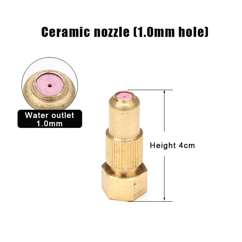 Agricultural Irrigation Nozzle 16*41*8MM Adjustable Pottery Nozzle Pottery Adjustable Spray Effortless Installation