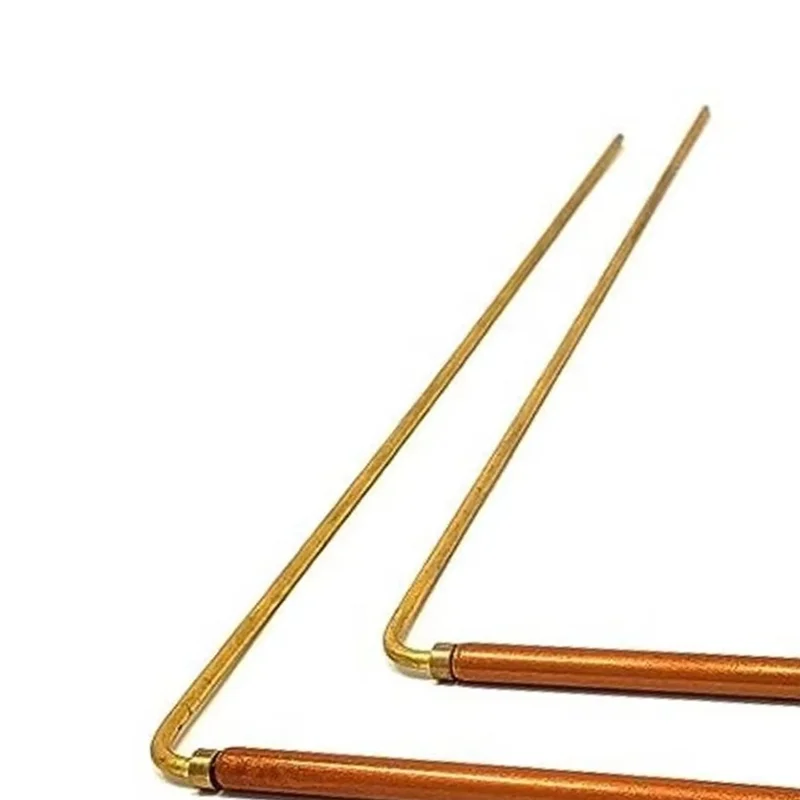 BNVN-For Water Treasure Finding Tools Copper Detector Metal Dowsing Rod 2Pcs Divining Probing Rod