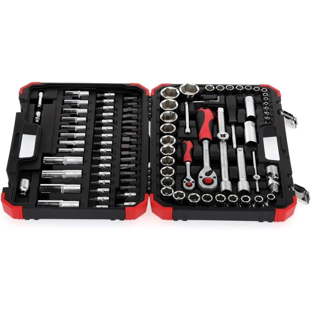 Universal Socket Set 1/4 and 1/2 Drive, 94-Piece Comprehensive Kit