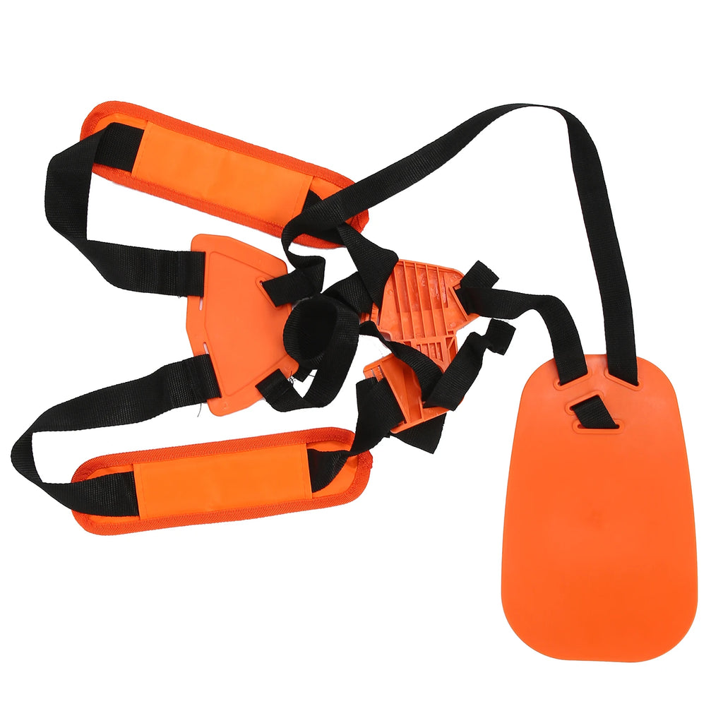 Orange Double Shoulder Nylon Lawn Mower Brushcutter Carrier Lightweight/Comfortable Trimmer Carrier Durable Gardening Aids