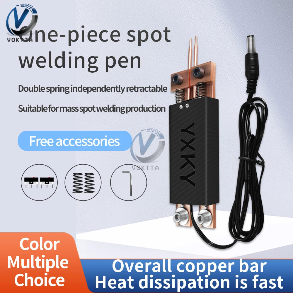 18650 Battery Spot Welding Pen 4-12V Integrated Welder Hand-held with Automatic Trigger Double Springs Spot Welder Machine