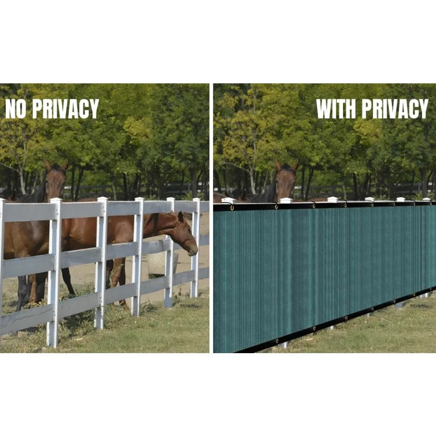 3Feet x 50Feet Privacy Fence Screen Heavy Duty Fencing Mesh Shade Cover Fencing for Outdoor Yard Wall Garden Backyard Cable Zip